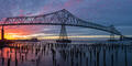 Astoria Bridge Sunset Panorama print