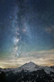 Mount Baker under the Milky Way print