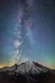 Mount Rainier Milky Way Eruption print