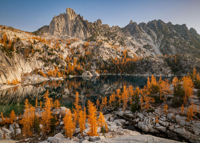 Enchantments - Lake Viviane Autumn Calm print