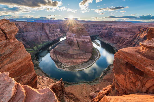 Bend in the River - Horseshoe Bend Sunset print