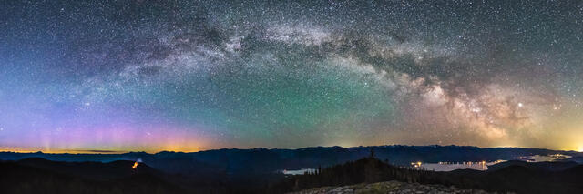 Priest Lake Milky Way Panorama