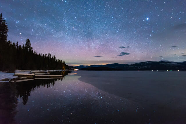 Priest Lake Starry Reflection
