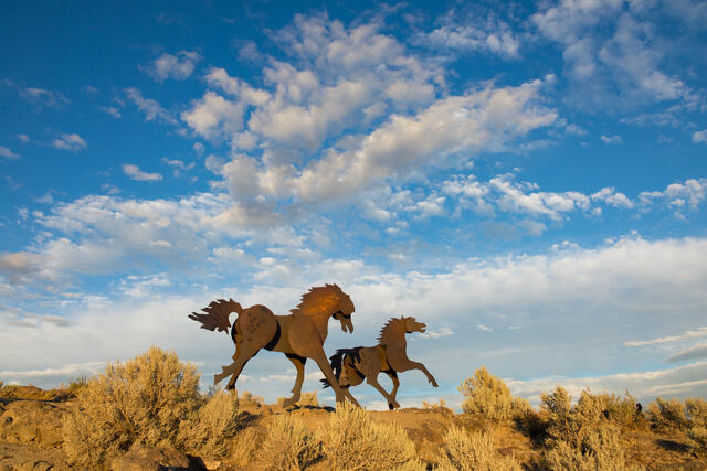 Wild Horses Monument Clouds