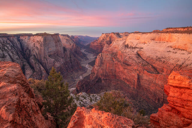 Zion National Park — Observation Point Sunrise View