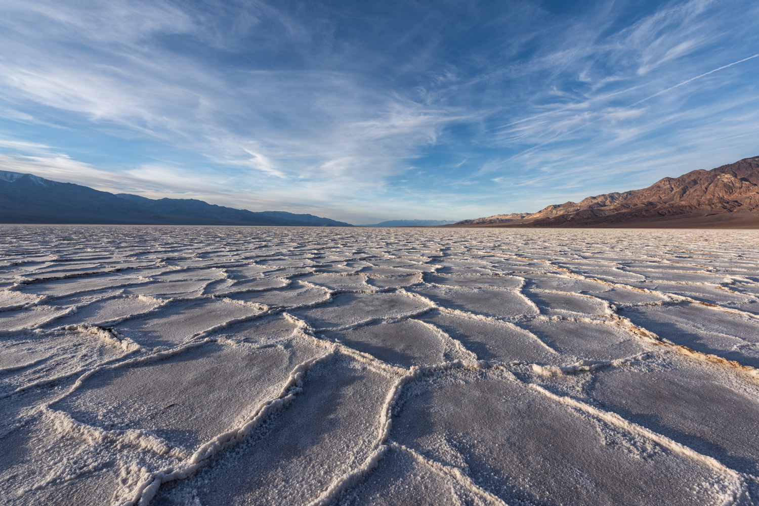 Badwater Basin Contours Death Valley National Park California Badwater Basin Contours Death Valley National Park California