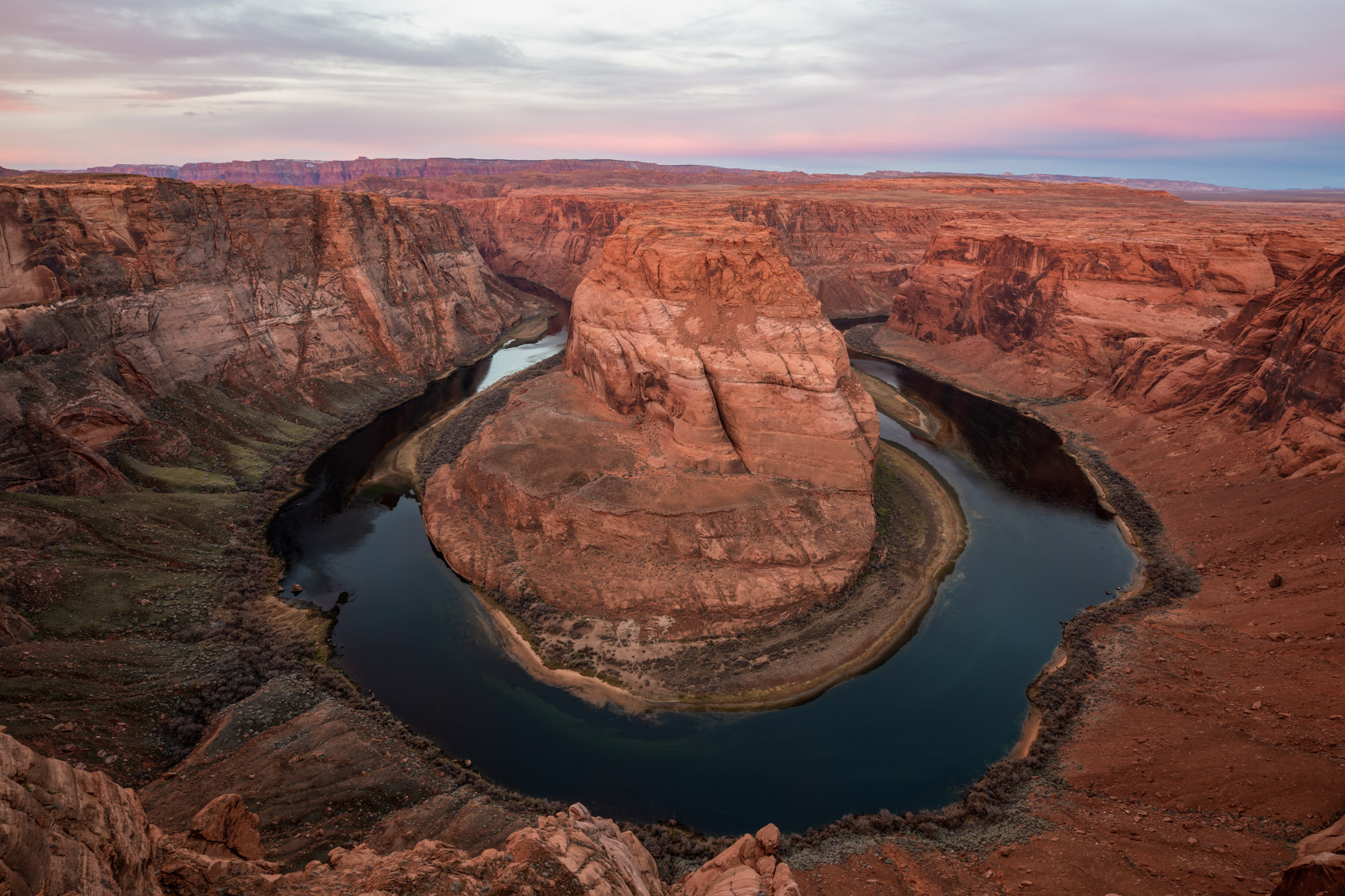 horseshoe bend, page, arizona, american southwest, colorado rive, sunrise