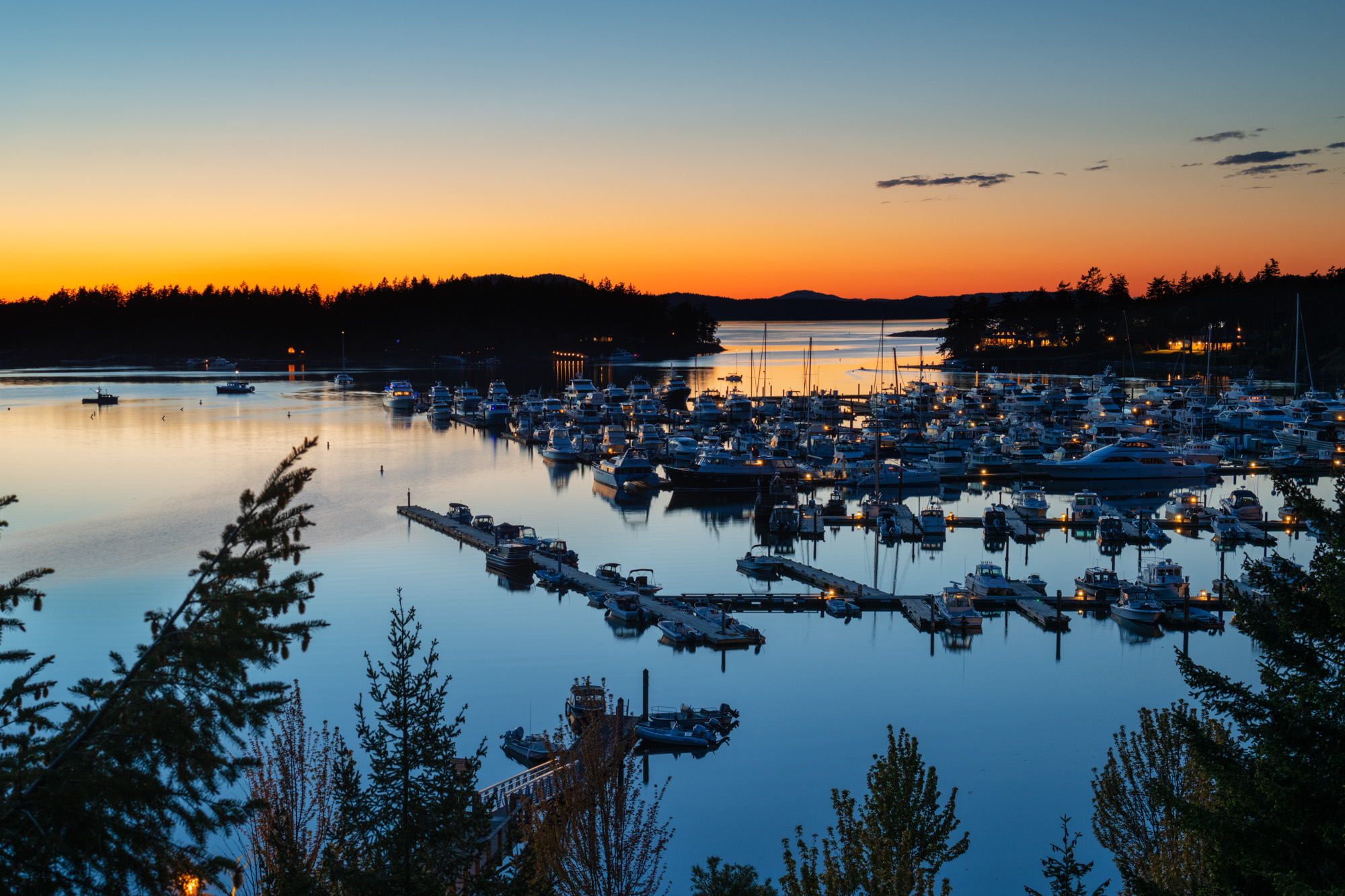 Roche Harbor Sunset Glow | Roche Harbor, San Juan Island, Washington ...